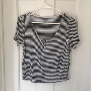 Comfy striped crop top